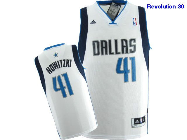 Brand Dallas Mavericks Dirk Nowitzki Revolution 30 Swingman Home Adidas Jersey